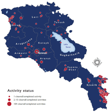 ASI Activities map